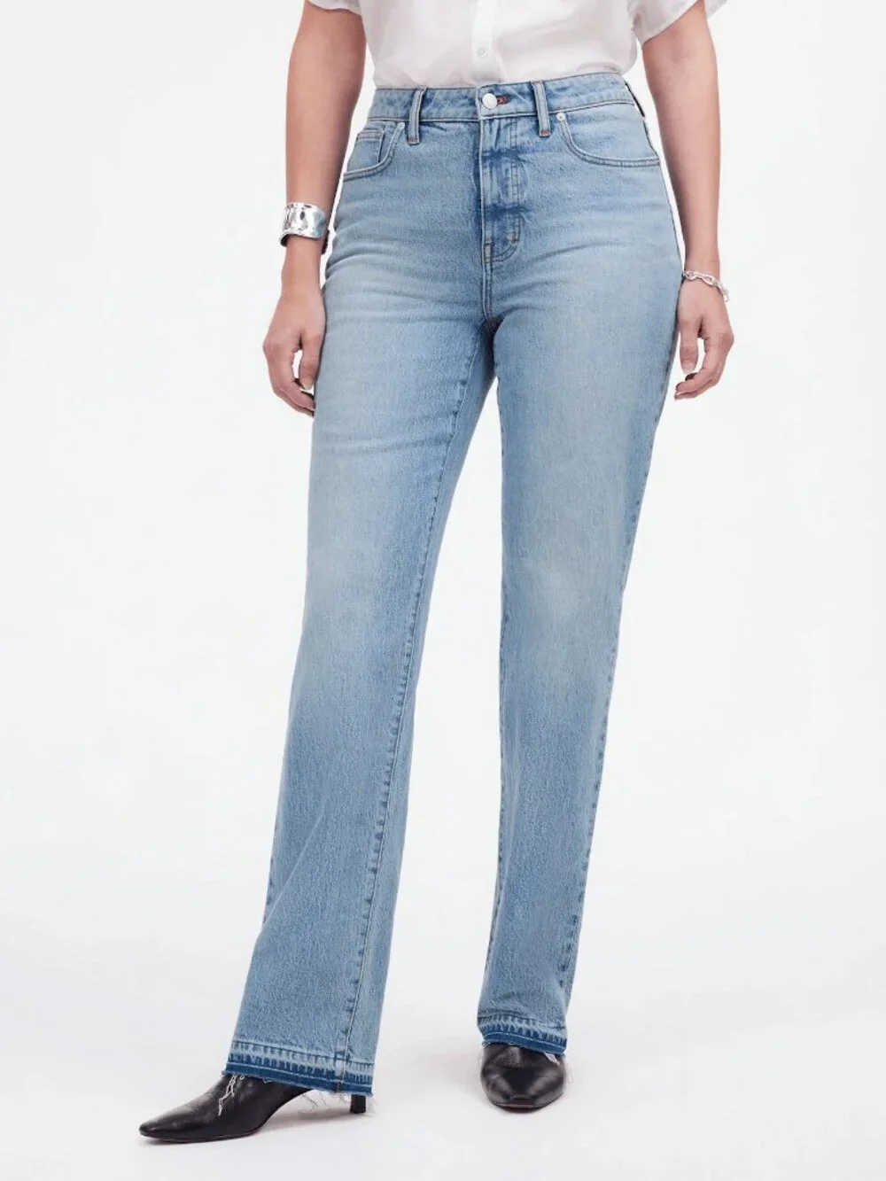 Madewell The Curvy Mid-Rise ’90s Straight Jean Light Wash 31 - Picture 1 of 14